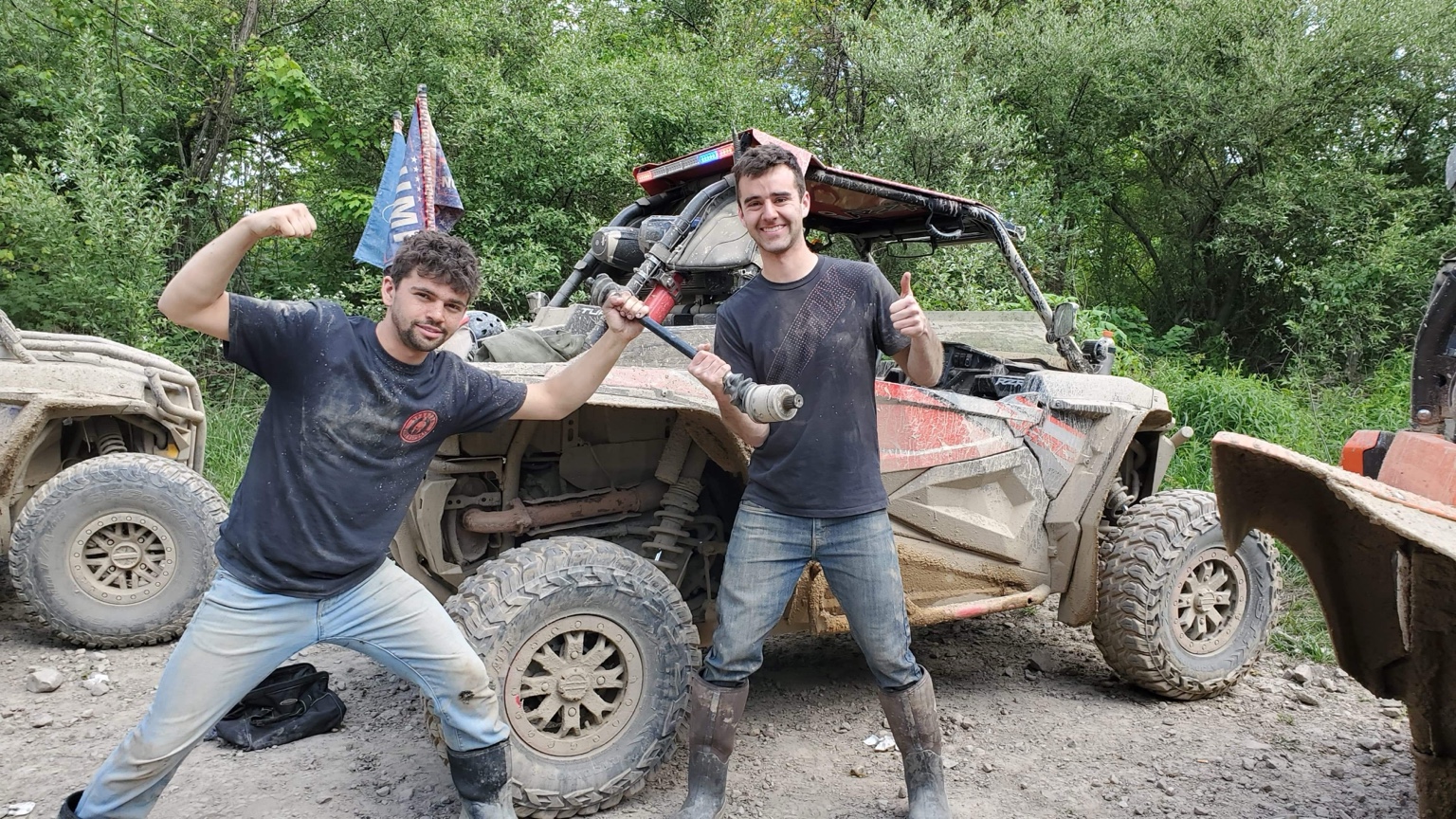 FeudLine owners riding on the trail